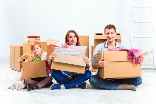 Removal van in Bow ready for a local home move