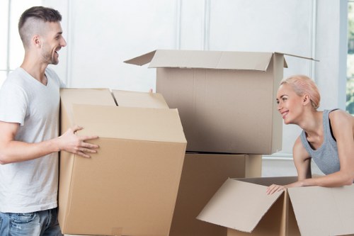 Furniture handling and transport during removals in Bow