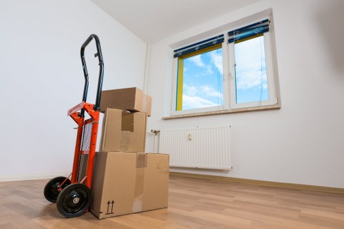 House removal service in Bow handling fragile belongings carefully