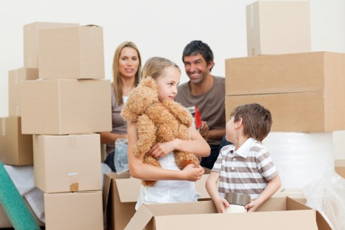 Careful furniture handling during a Bow house removal