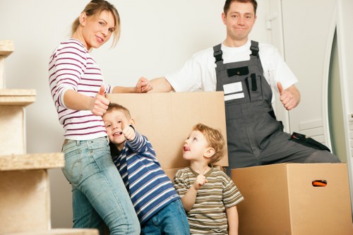 Careful packing and handling of household items during a Bow move